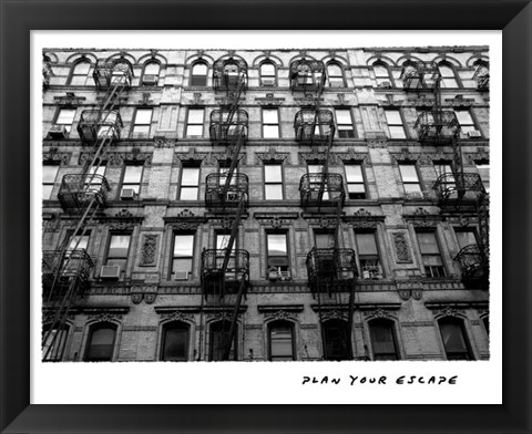 Framed Plan Your Escape Print