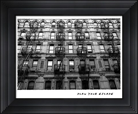 Framed Plan Your Escape Print