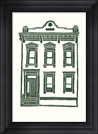 Framed Williamsburg Building 1 (Manhattan Ave. between Jackson and Withers) Print