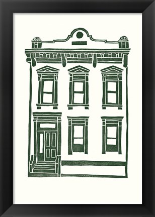 Framed Williamsburg Building 1 (Manhattan Ave. between Jackson and Withers) Print