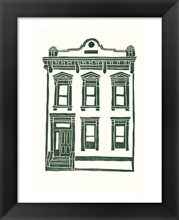 Framed Williamsburg Building 1 (Manhattan Ave. between Jackson and Withers) Print