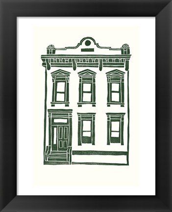 Framed Williamsburg Building 1 (Manhattan Ave. between Jackson and Withers) Print