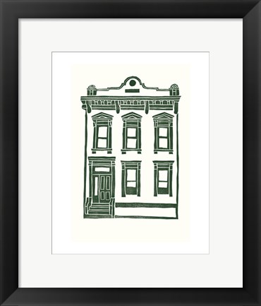 Framed Williamsburg Building 1 (Manhattan Ave. between Jackson and Withers) Print