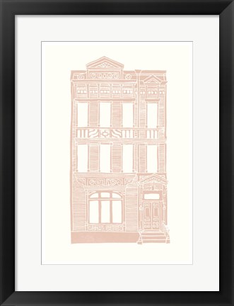 Framed Williamsburg Building 3 (Queen Anne) Print