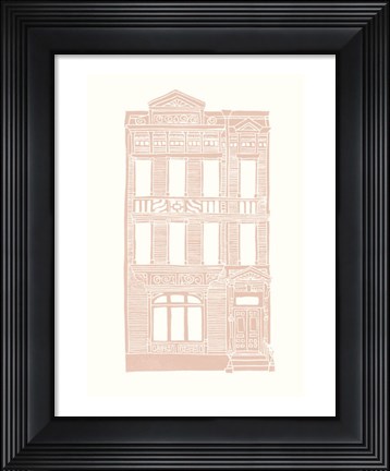 Framed Williamsburg Building 3 (Queen Anne) Print
