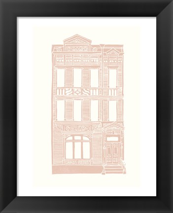 Framed Williamsburg Building 3 (Queen Anne) Print