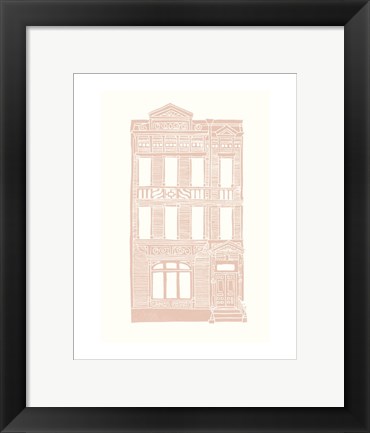 Framed Williamsburg Building 3 (Queen Anne) Print