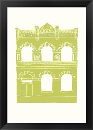 Framed Williamsburg Building 6 (Lorimer below Grand Ave.) Print