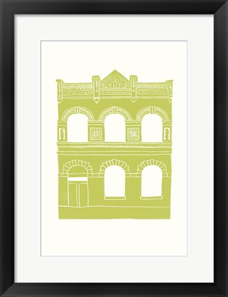 Framed Williamsburg Building 6 (Lorimer below Grand Ave.) Print