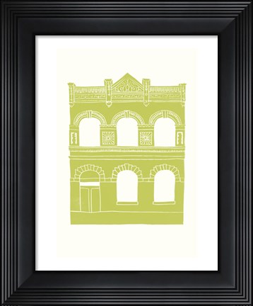 Framed Williamsburg Building 6 (Lorimer below Grand Ave.) Print