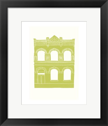 Framed Williamsburg Building 6 (Lorimer below Grand Ave.) Print