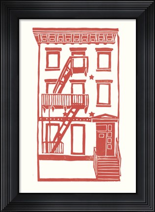 Framed Williamsburg Building 7 (S. 4th and Driggs Ave.) Print
