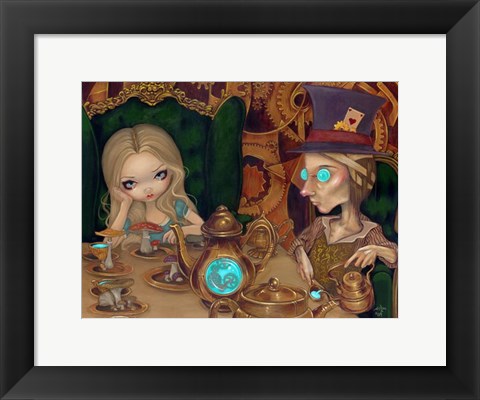 Framed Alice and the Mad Hatter Print