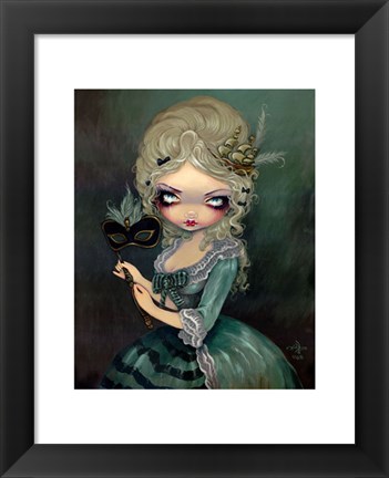 Framed Marie Masquerade Print