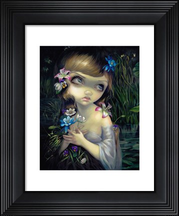 Framed Portrait of Ophelia Print