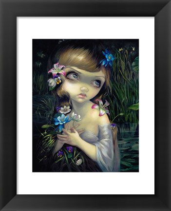 Framed Portrait of Ophelia Print