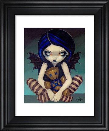 Framed Voodoo In Blue Print