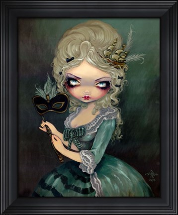 Framed Marie Masquerade Print