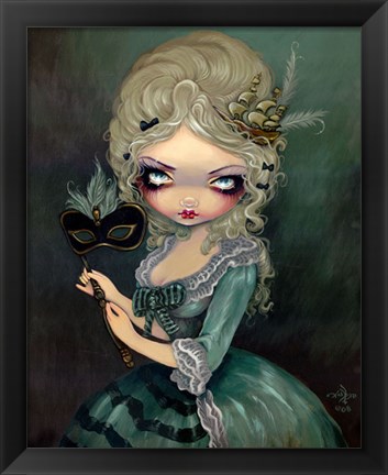 Framed Marie Masquerade Print