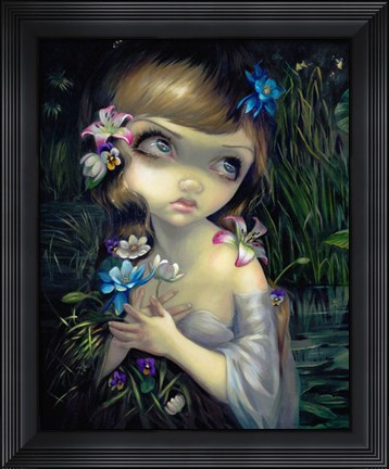 Framed Portrait of Ophelia Print