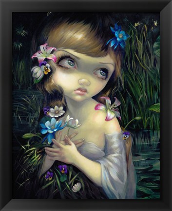 Framed Portrait of Ophelia Print