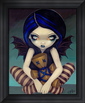 Framed Voodoo In Blue Print