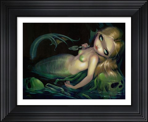 Framed Absinthe Mermaid Print