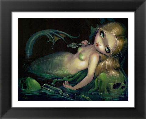 Framed Absinthe Mermaid Print