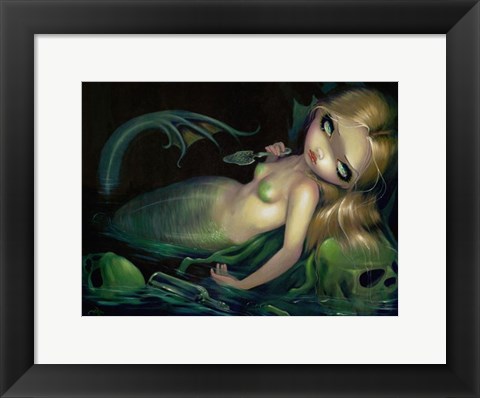 Framed Absinthe Mermaid Print