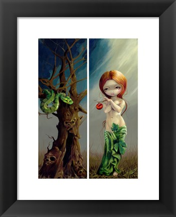 Framed Eve and the Tree of Knowledge Print