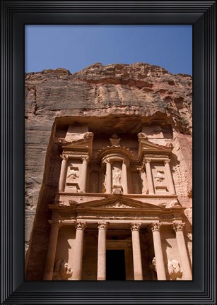 Framed Jordan, Petra, Ancient Architecture, Treasury Print
