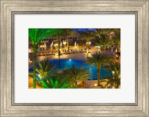Framed Jordan, Aqaba, Hotel swimming pool, resort Print