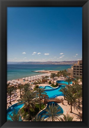 Framed Jordan, Aqaba, Red Sea and Eilat, Resort Print