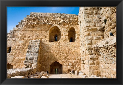 Framed Muslim military fort of Ajloun, Jordan Print