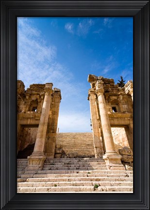 Framed Propilaeum of the Temple of Artemis, Jerash, Gerasa, Jordan Print