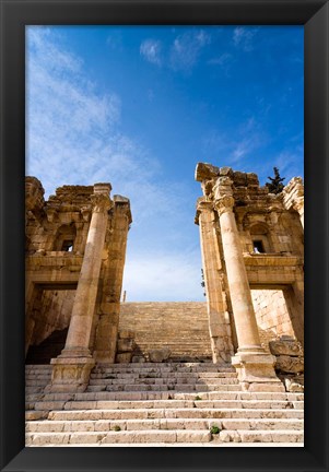 Framed Propilaeum of the Temple of Artemis, Jerash, Gerasa, Jordan Print