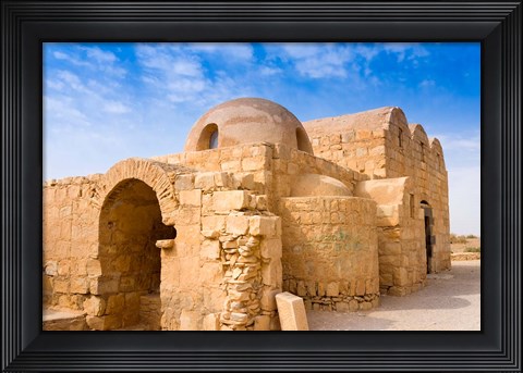 Framed Qusayr Amra or Quseir Amra, Hummayad Hunting Pavilion, Jordan Print