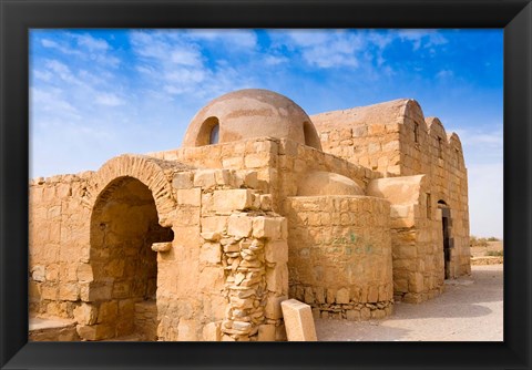 Framed Qusayr Amra or Quseir Amra, Hummayad Hunting Pavilion, Jordan Print