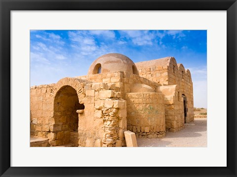 Framed Qusayr Amra or Quseir Amra, Hummayad Hunting Pavilion, Jordan Print