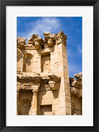 Framed Nymphaeum, Once the Roman city of Gerasa, Jerash, Jordan Print