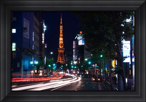 Framed Tokyo Tower, Roppongi, Tokyo, Japan Print