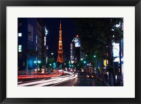 Framed Tokyo Tower, Roppongi, Tokyo, Japan Print