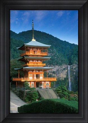 Framed Kumano Nachi Shrine, Katsuura, Wakayama, Japan Print