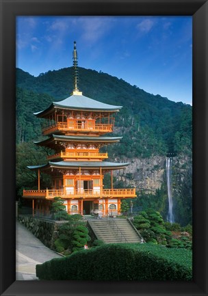 Framed Kumano Nachi Shrine, Katsuura, Wakayama, Japan Print