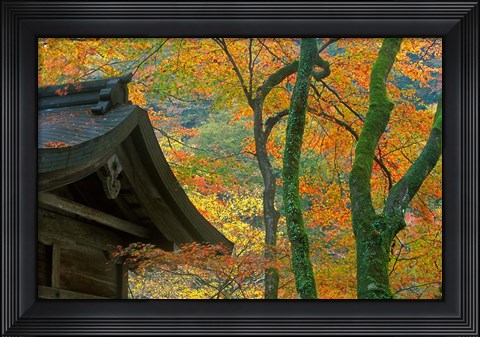 Framed Kibune Shrine, Kyoto, Japan Print
