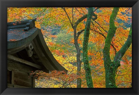 Framed Kibune Shrine, Kyoto, Japan Print