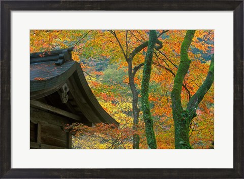 Framed Kibune Shrine, Kyoto, Japan Print