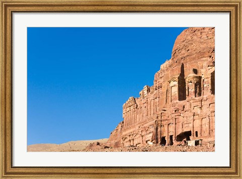 Framed Urn Tomb (The Court), Petra, Jordan Print