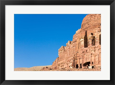 Framed Urn Tomb (The Court), Petra, Jordan Print