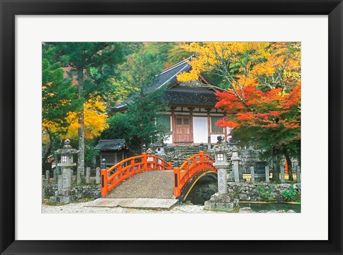 Framed Ryuzenji Temple, Nara, Japan Print